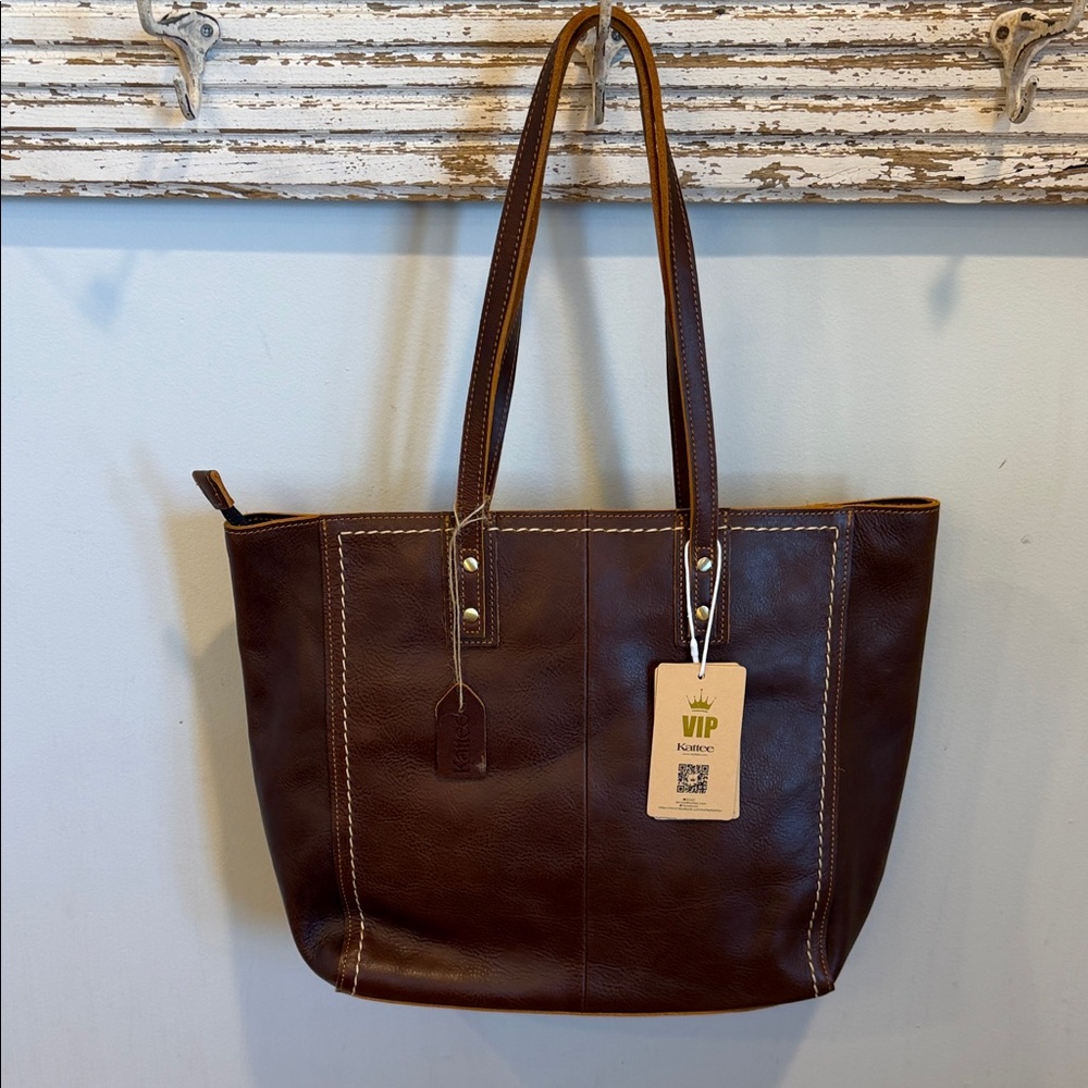 Kattee‎ NWT Leather Tote Bag